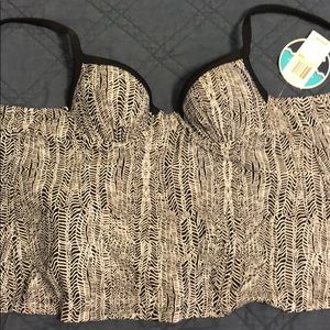 Two piece swimsuit, bought but outgrew lol